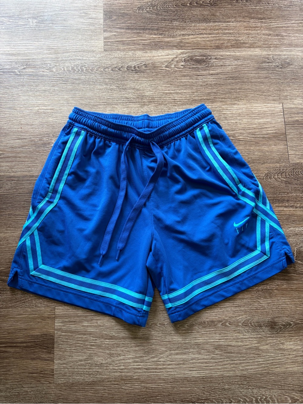 Nike Women’s Royal Blue Athletic Shorts with Teal Accents